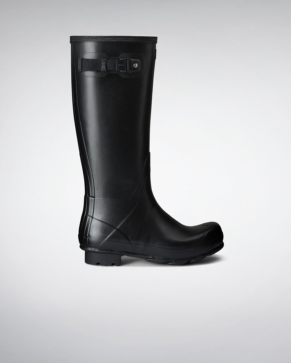 Men Hunter Norris Field | Tall Rain Boots Black | NZ-83175-XPWZ